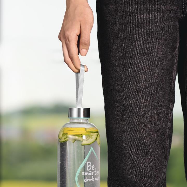 Productafbeelding Xavax Glazen drinkfles, 1 liter, deksel met draagriem (1 l)