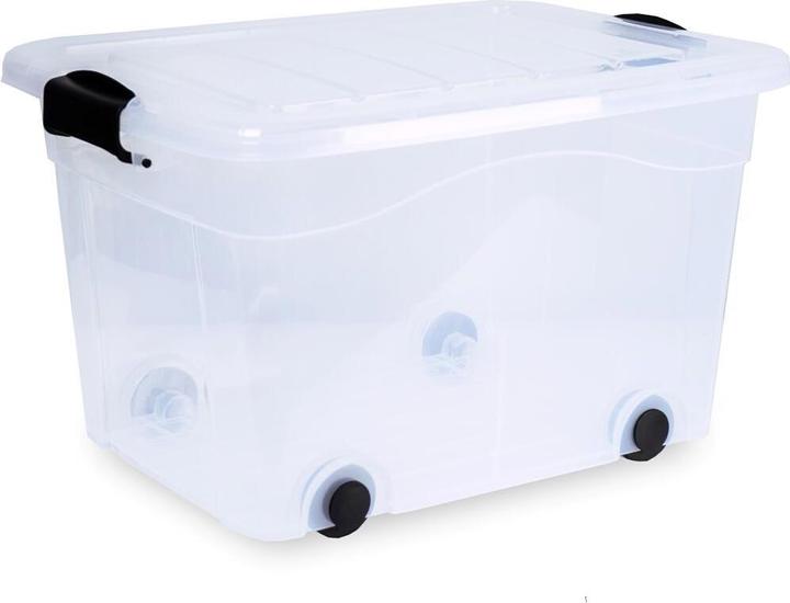 Immagine prodotto Siena Home Cassetta portaoggetti da 40 l con ruote (53 x 40 x 32 cm, 40 l)