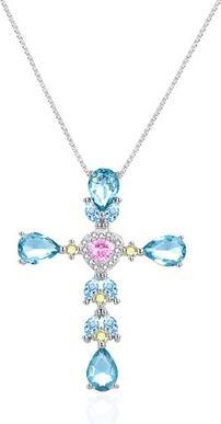 Image du produit Agato - Silver necklace with a cross AGT-N010BL (chain. pendant)