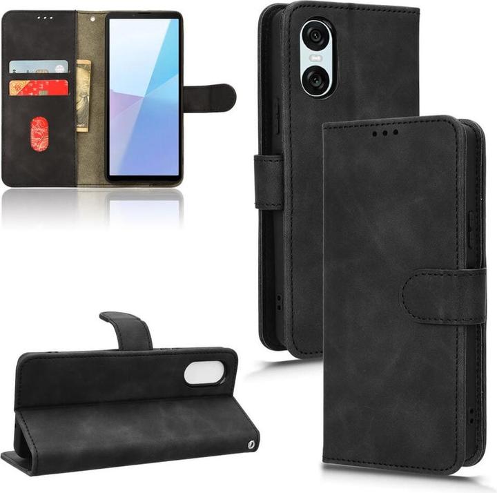 Actual product image Cover-Discount Sony Xperia 10 VI - Suede look case in vintage design (Sony Xperia 10 VI)