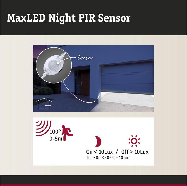 Actual product image Paulmann MaxLED Night PIR Sensor