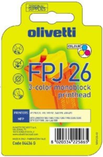 Produktbild Inkadoo Olivetti 84436FPJ26 Tintenpatrone color 150 Seiten Farbe Olivetti JP 170 (Color)
