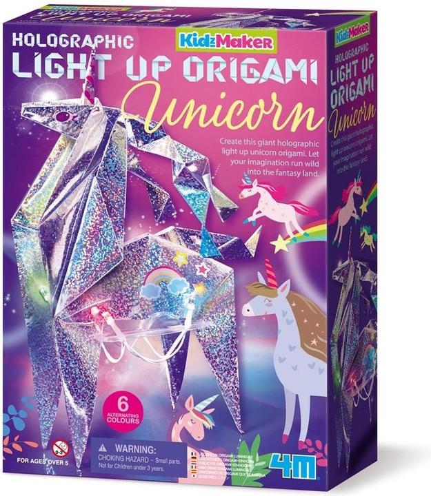 Immagine prodotto 4M DAM KidzMaker: Origami Unicorno luminoso 30 cm