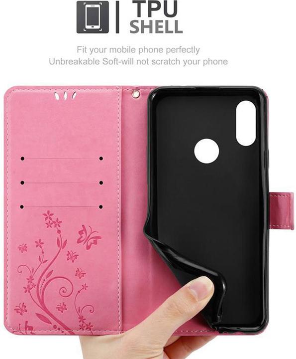 Productafbeelding Cadorabo Bloemen Boekomslag (Huawei Y6 (2019))