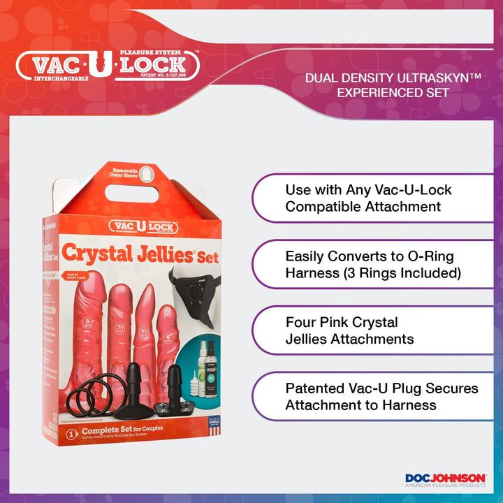 Produktbild Doc Johnson Vac-U-Lock - Crystal Jellies Set
