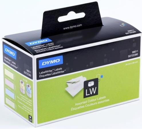 Actual product image Dymo S0722380 Coloured address labels