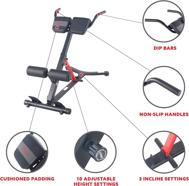 Actual product image Sunny Health & Fitness Back trainer
