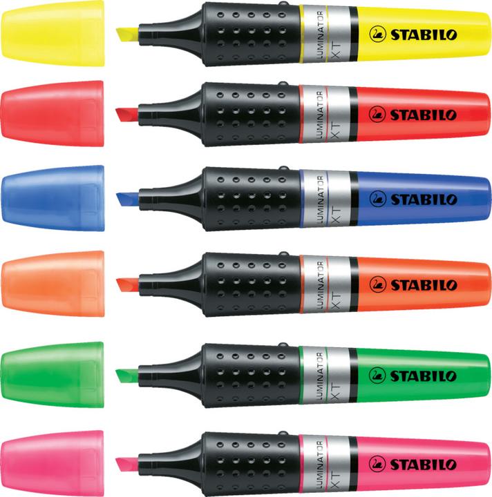 Actual product image STABILO LUMINATOR highlighter (Orange, Yellow, Green, Pink, 5 mm, 4 x)