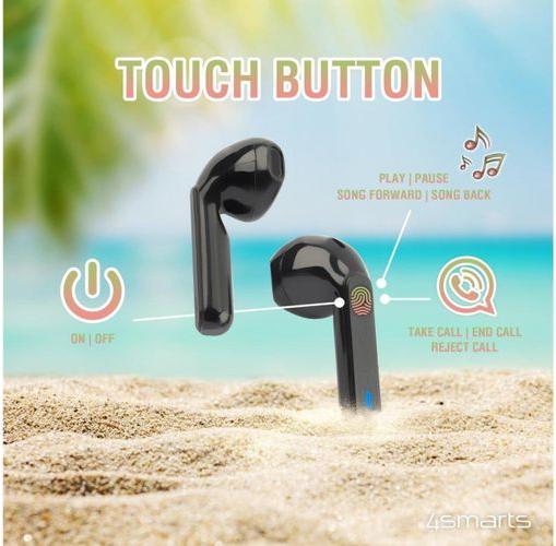 Actual product image 4smarts In-Ear Headphones Eara Twin White (No noise cancelling, 3 h, Wireless)