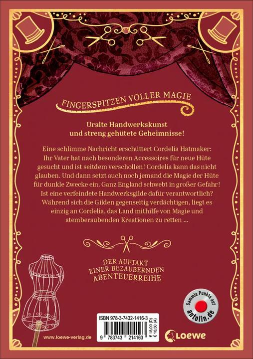 Produktbild Die Gilde der Hutmacher (Die magischen Gilden, Band 1) - Geheimnisse aus Stoff und Seide (Deutsch, Tamzin Merchant, Paola Escobar, Nadine Mannchen, 2022)