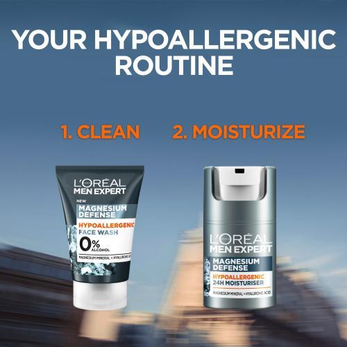 Image du produit L'Oréal Paris - Men Expert Magnesium Defense (Face Wash) 100 ml Gel nettoyant pour peaux sensibles (100 ml)