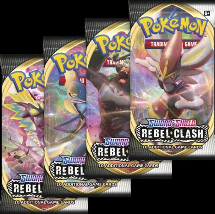 Actual product image Pokémon Rebel Clash (English, Booster Pack)