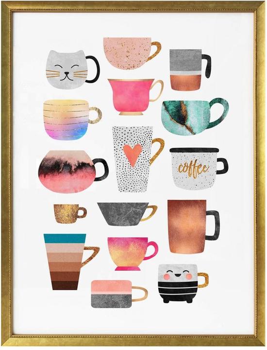 Produktbild Trenddeko Kaffeetassen: Buntes Allerlei (60 x 80 cm)