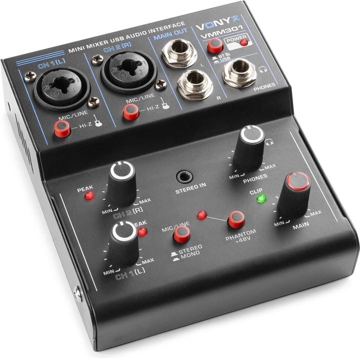 Image du produit Vonyx Table de mixage VMM301 (Studio et mixeur live)