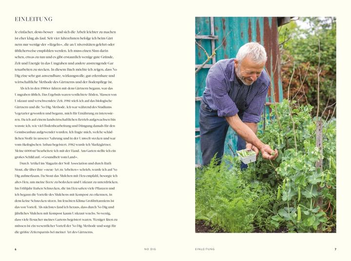 Actual product image No Dig - Gärtnern ohne Umgraben (German, Jutta Langheineken, Charles Dowding, DK Publishing House, 2023)