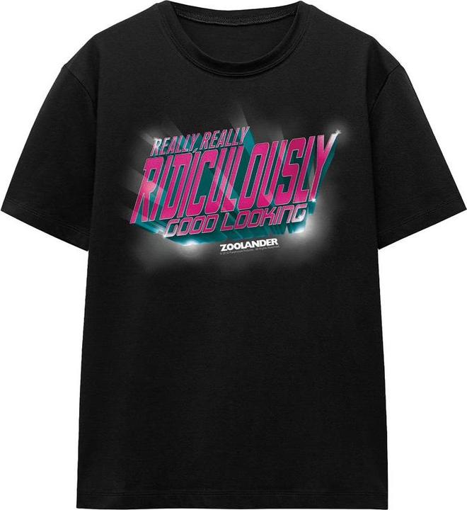 Actual product image Zoolander Unisex Adult Ridiculously Good Looking T-Shirt (XL)