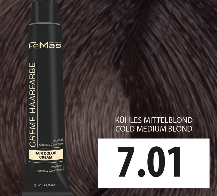Produktbild FemMas 7.01) Haarfarbe Kühles Mıttelblond 100ml (Kühles Mıttelblond)