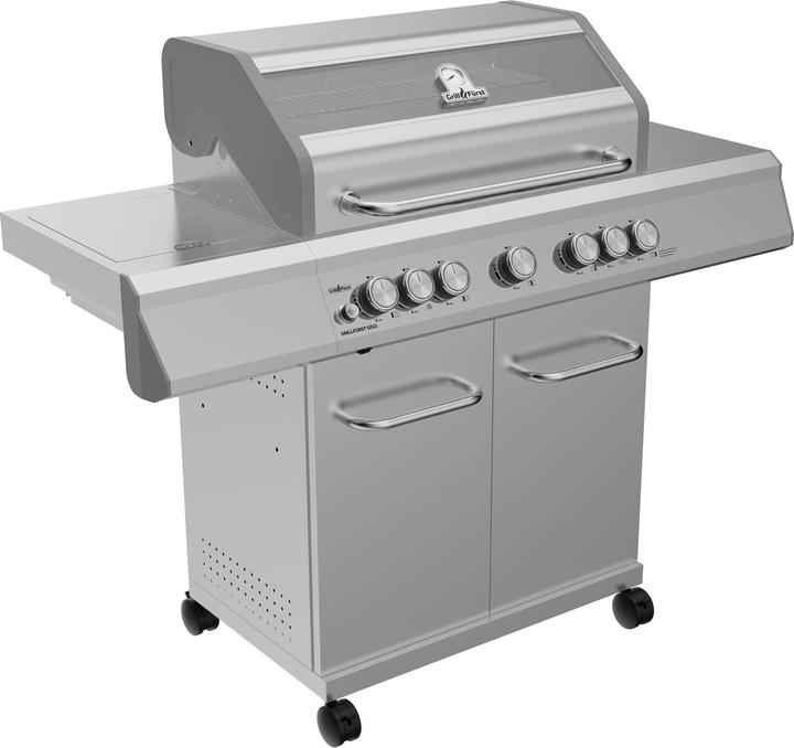 Actual product image Grillfürst G521G 5-Burner Stainless Steel Gas Grill with High Temperature Burner, Rear Burner and (15 kW)