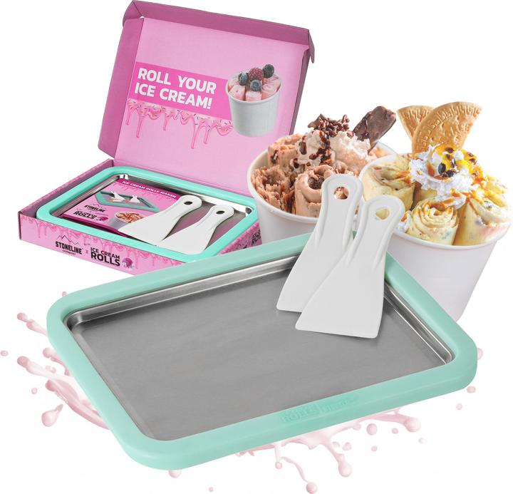 Actual product image Stoneline Ice Cream Rolls Maker, ice cream platter for homemade ice cream | Mint (CH plug)