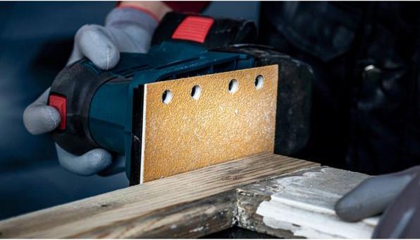 Actual product image Bosch Professional Zubehör EXPERT C470 Sandpaper with 8 holes for orbital sander, 93 x 186 mm, G 80, 10 pcs. (80)