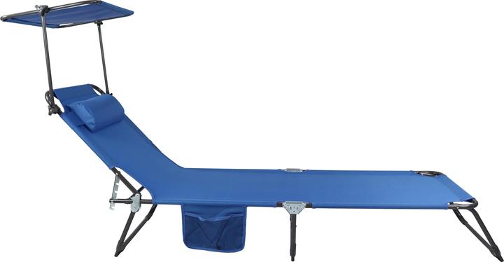 Actual product image VCM Sun lounger Deckchair Garden lounger Roof (186 cm)