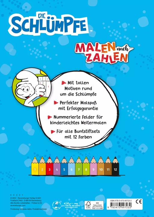 Image du produit Ravensburger Les Schtroumpfs : Peinture par numéros dès 5 ans