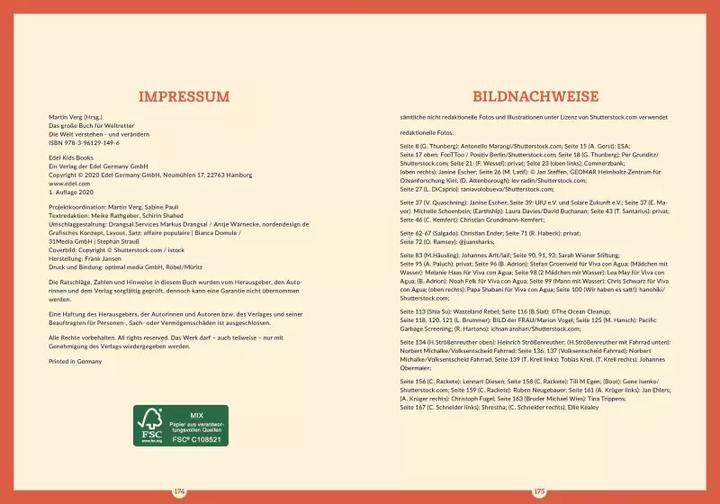 Produktbild Das grosse Buch für Weltretter (Deutsch, Martin Verg, Schirin Shahed, Meike Rathgeber, 2020)