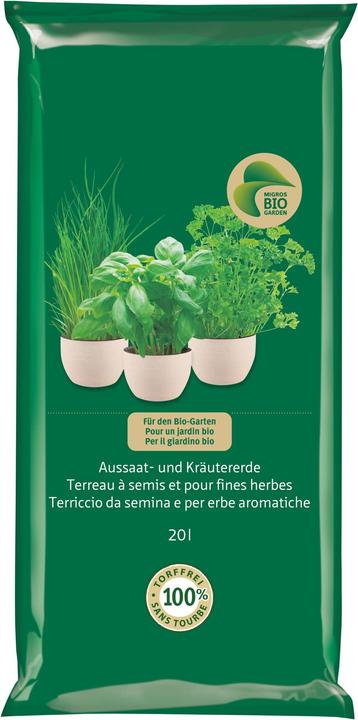 Produktbild Migros-Bio Garden Aussaat- und Kräutererde (20 l)