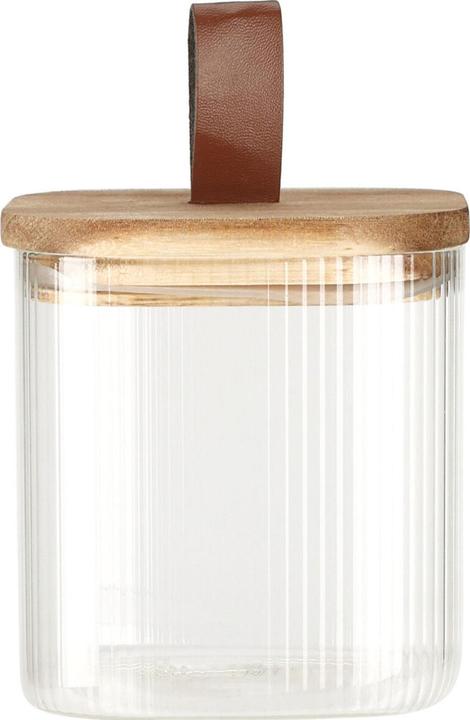Immagine prodotto Excellent Houseware Barattolo con coperchio in legno d'acacia, 750 ml (0.75 l)
