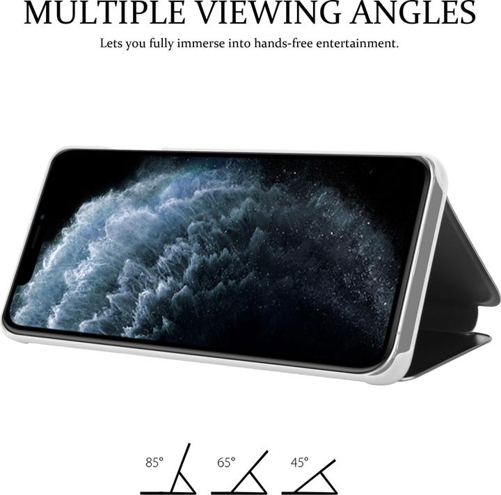 Actual product image Cadorabo Book Smart View Mirror Cover (Apple iPhone 11 Pro Max)