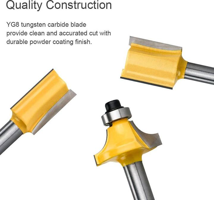 Actual product image Anesty 15tlg. Fräser Set für Oberfräsen