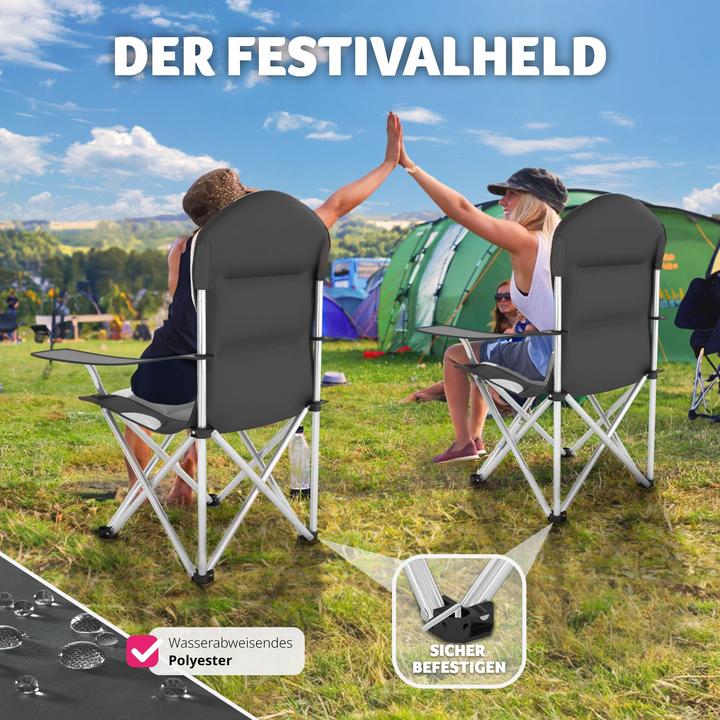 Actual product image tectake Camping chair