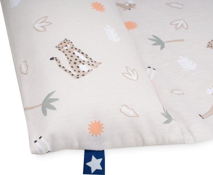 Actual product image Julius Zöllner Jersey cover Loop Comfy for changing mat Softy, savannah beige (85 x 75 cm)