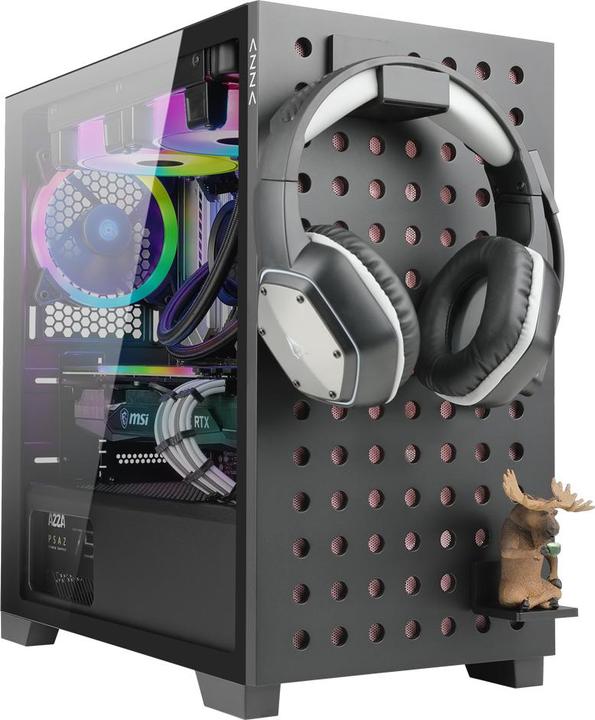 Actual product image Azza Elise 140 GAMING MATX Black CSAZ-140 (mATX, ITX)