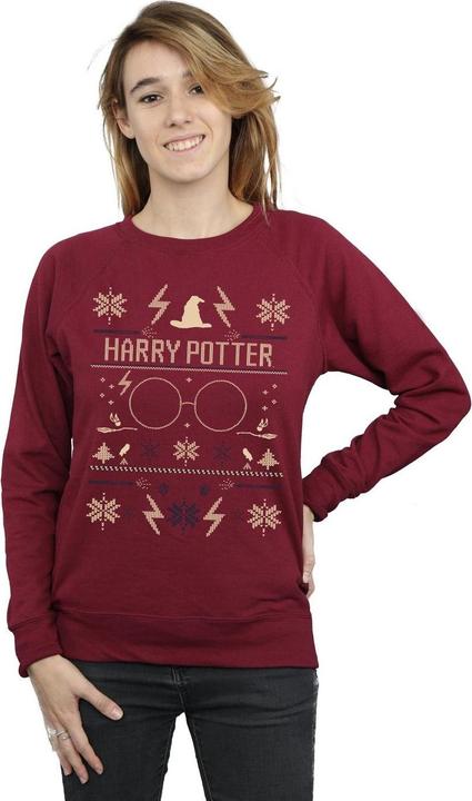 Actual product image Womens/Ladies Christmas Pattern Sweatshirt (XXL)