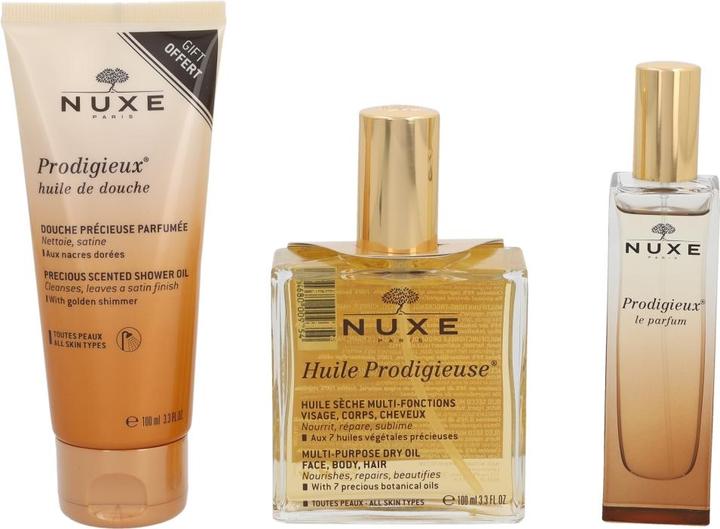 Immagine prodotto Nuxe Prodigieux Travel Exclusive Geschenkset 100ml Doucheolie + 100ml Doogolie + 30ml EDP