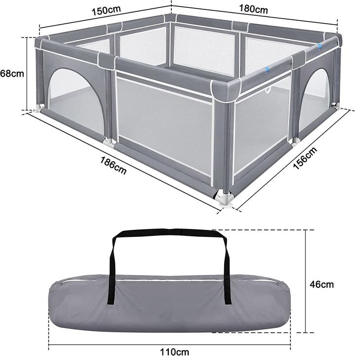 Actual product image Hengmei Barrier fence 180x150cmx68cm (150 cm, 180 cm)
