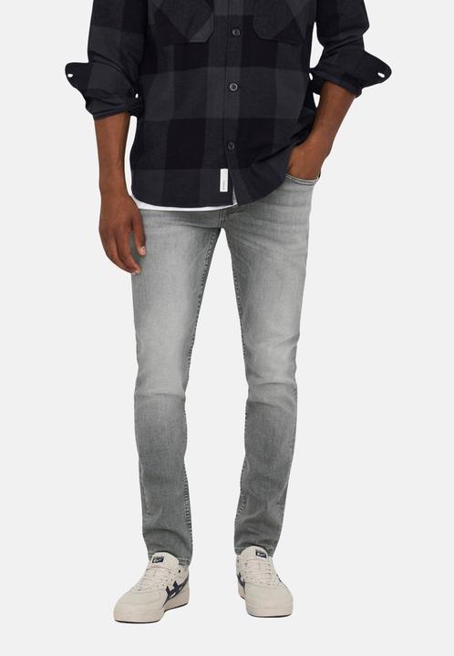 Actual product image Only & Sons ONSLOOM SLIM GREY NOOS Slim Fit Jeans (W36/L32)