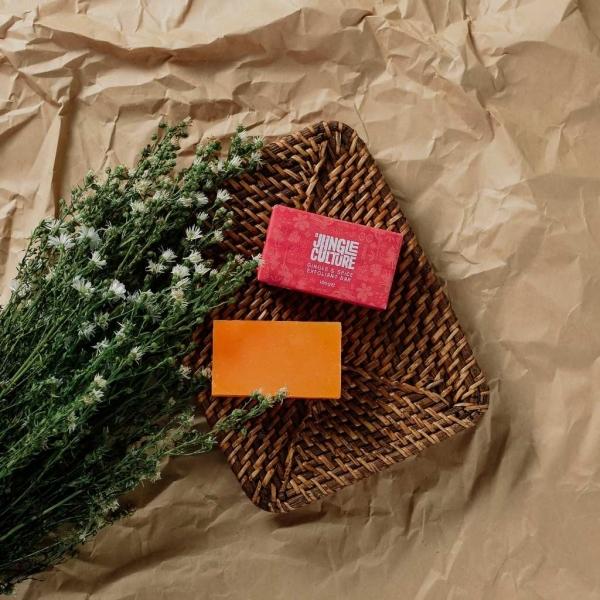 Actual product image Jungle Culture - Ginger & Spice Peeling Body Soap, Zero Waste (hand peeling)