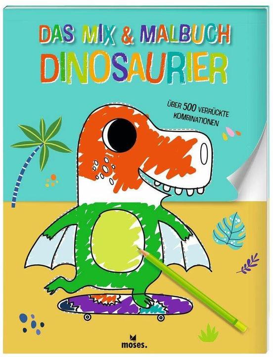 Actual product image The Dinosaur Mix & Colouring Book