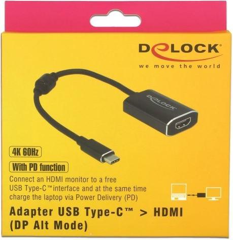 Produktbild Delock USB Typ-C zu (HDMI, USB Typ-C, 20 cm)