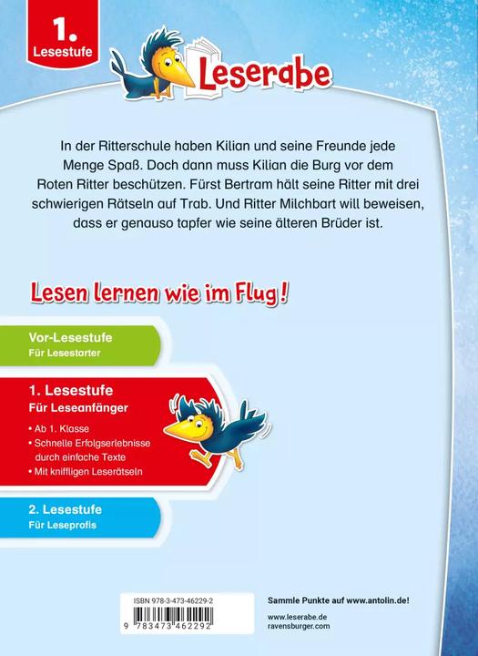 Image du produit Ravensburger Spannende Rittergeschichten - Leserabe ab 1. Klasse - Erstlesebuch für Kinder ab 6 Jahren (Allemand, Katja Reider, Heinz Janisch, Henriette Wich, 2022)