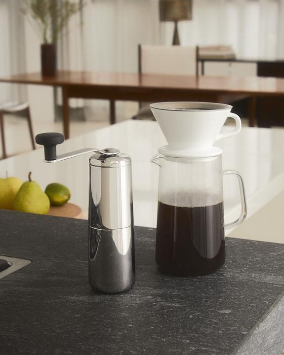 Actual product image Alessi Coffee grinder SLOW COFFEE silver-coloured