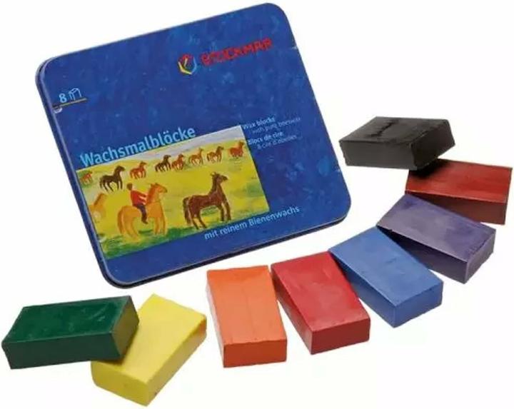 Actual product image Stockmar Wax crayon block (Sorted, Multicoloured, 8 x)