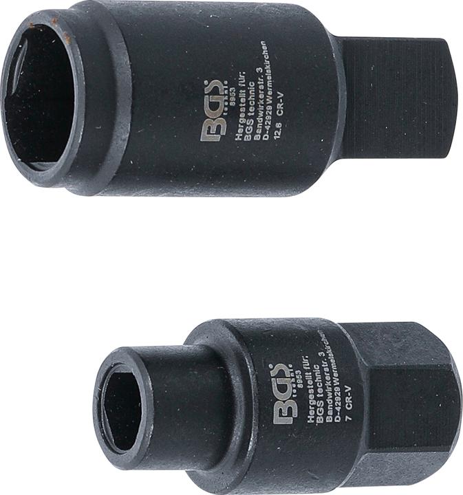 Actual product image BGS Sockets for Bosch Injection Pumps 3-pt 7 / 12.6 mm