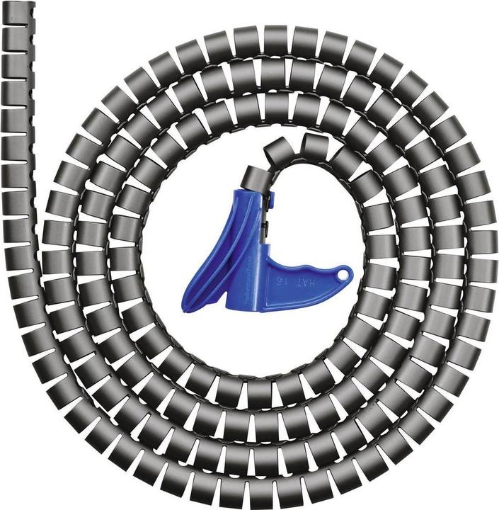 Produktbild HellermannTyton HWPP8 Schutzschlauch+WZ schwarz (Kabelschlauch, 2500 cm)