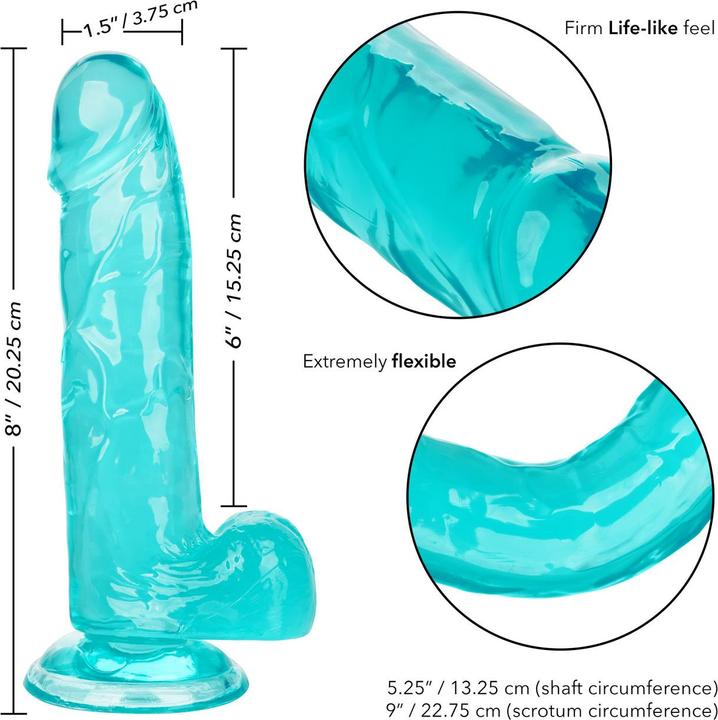 Image du produit CalExotics Taille Queen™ 6"/15.25 cm - Bleu