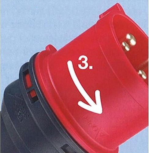 Productafbeelding ABL CEE Stecker IP44, 16A, 5-polig, 400V, 6h, rot (CEE 16/5)
