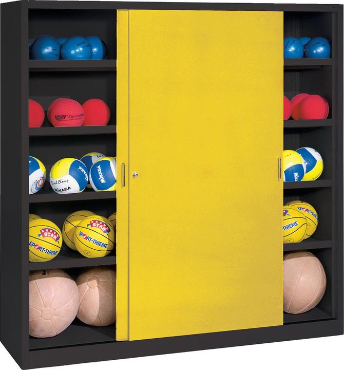 Produktbild C+P Ballschrank (HxBxT: 195x190x60 cm, mit Vollblech-Schiebetüren, Typ 4)