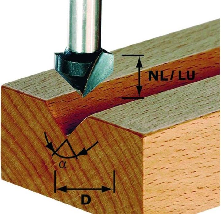 Immagine prodotto Hws Fresa per scanalature a V